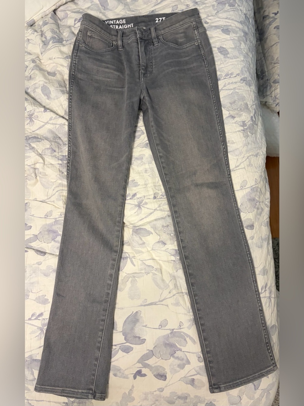 J. Crew Gray Straight-Leg Women's Jeans